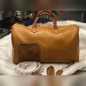Louis V Elegant Tan Leather Men's Bag